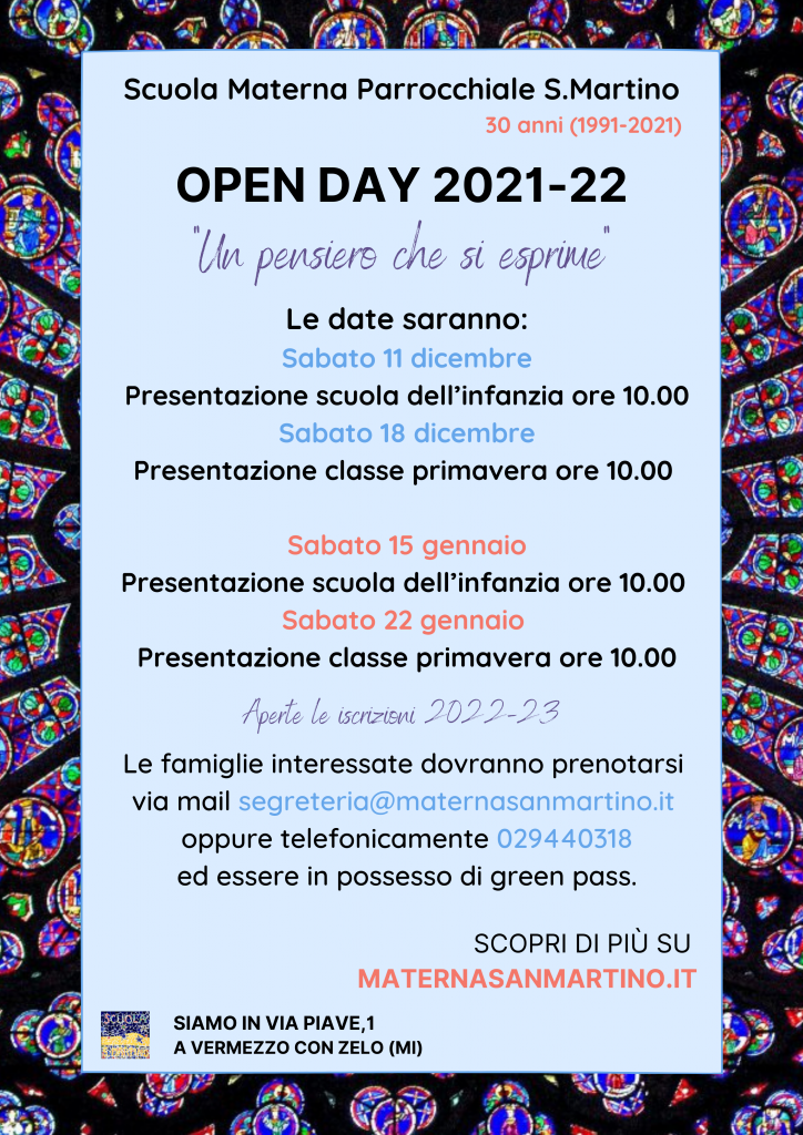 OPEN DAY 2021-2022